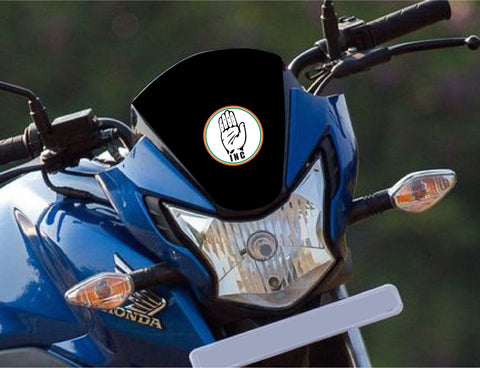 Indian National Congress Party I INC I Political I Bike Sticker