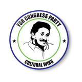 YSR I YSR Party Wings I YS Jagan Mohan Reddy I Yuvajana Sramika Rythu Congress Party I YSR Congress I Pin Badge
