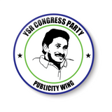 YSR I YSR Party Wings I YS Jagan Mohan Reddy I Yuvajana Sramika Rythu Congress Party I YSR Congress I Pin Badge