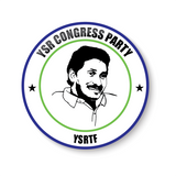 YSR I YSR Party Wings I YS Jagan Mohan Reddy I Yuvajana Sramika Rythu Congress Party I YSR Congress I Pin Badge