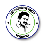 YSR I YSR Party Wings I YS Jagan Mohan Reddy I Yuvajana Sramika Rythu Congress Party I YSR Congress I Pin Badge