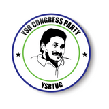 YSR I YSR Party Wings I YS Jagan Mohan Reddy I Yuvajana Sramika Rythu Congress Party I YSR Congress I Pin Badge