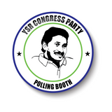 YSR I YSR Party Wings I YS Jagan Mohan Reddy I Yuvajana Sramika Rythu Congress Party I YSR Congress I Pin Badge