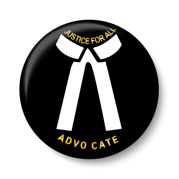 Justice for All I Lawyer I Advocate I Pin Badge
