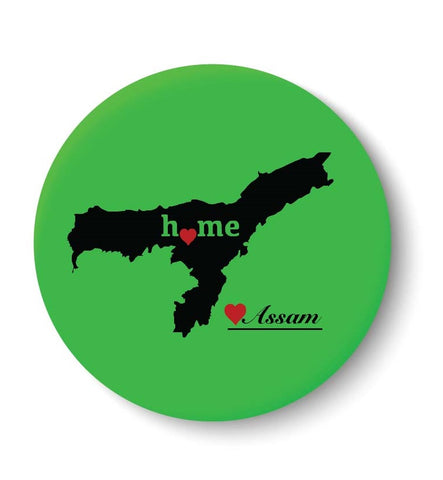 Assam Home Love Fridge Magnet
