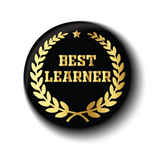 Best Learner I Class Topper I School I College I Pin Badge