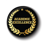 Academic Excellence I Class Topper I School I College I Pin Badge