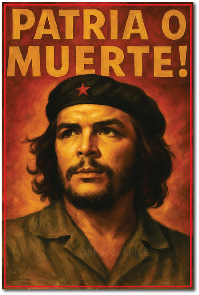 Che Guevara I Patria O Muerte I Inspiration I Revolution I Wall Poster / Frames