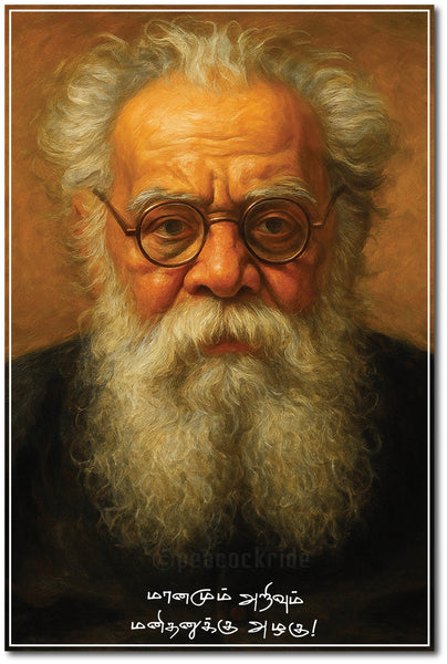 Thanthai Periyar I Periyar I Maanamum Arivum I Tamil Quote I Wall Poster / Frames