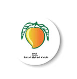 Vote for your Party I Pattali Makkal Katchi Party Symbol Pin Badge