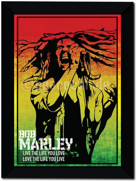 Bob Marley Wall Poster / Frame – Peacockride