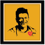 APPU Puneeth Rajkumar I Kannada Cinema I Wall Poster / Frame ( 12X12/Mount/Black )