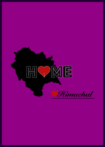 "Himachal Pradesh Home Love" Wall Poster/Frame