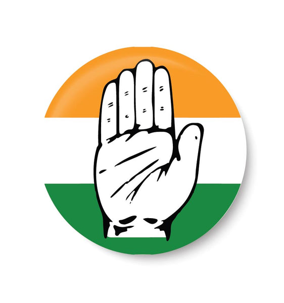 Vote for your Party , INC,Indian National Congress ,INC Party Symbols Pin Badge,Congress,Badge