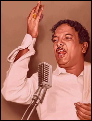 Dr. Kalaignar M. Karunanidhi Wall Poster/Frame