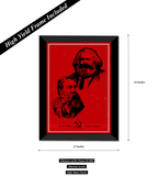 Karl Mark and Friedrich Engles Wall Poster / Frame
