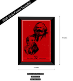 Karl Mark and Friedrich Engles Wall Poster / Frame