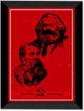 Karl Mark and Friedrich Engles Wall Poster / Frame
