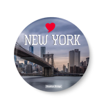 New York,Brooklyn Bridge , New York Pin Badge, New York