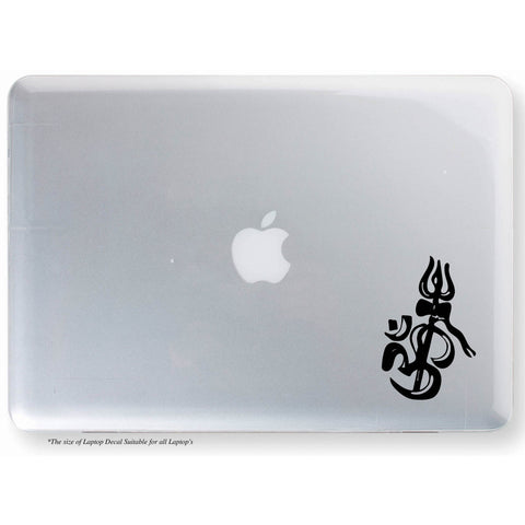 Ohm with Trishul Sticker,Ohm Sticker,Ohm Decal,Ohm Laptop Sticker,Ohm with Trishul Laptop Sticker