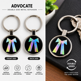 Adovcate I Justice for All I Lawyer I Double Side Metal Key Chain