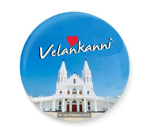 Love Velankanni I Our Lady of Velankanni Church I Tamil Nadu Series I Souvenir l Travel I Fridge Magnet