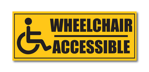 Wheelchair Accessible I Hospital I Restaurants I Hotel I Wall Sticker