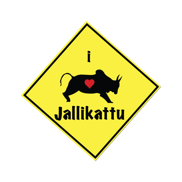 I love Jallikattu Car Window Decal
