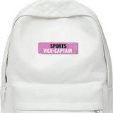 Sports Vice Captain I School I College I Office Rectangular Pin Badge