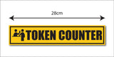 Token Counter I Temple I Shop I Hospital I Clinic I Cinema Theatre I Parking I Wall Sticker