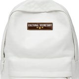 Cultural Secretary I School I College I University I Office I Company I Rectangular Pin Badge