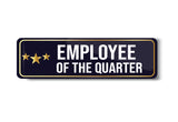Employee of the Quarter I Office I Shop I Company I Rectangular Pin Badge