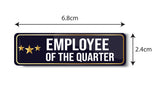 Employee of the Quarter I Office I Shop I Company I Rectangular Pin Badge