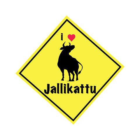 I love Jallikattu Car Window Decal