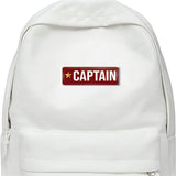 Captain I School I College I Office Rectangular Pin Badge