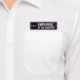 Employee of the Quarter I Office I Shop I Company I Rectangular Pin Badge