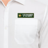 Star Performer of the Month I Award Pin | Employee of the Month I Employee Award Gift I Rectangular Pin Badge Pack of 2 No's