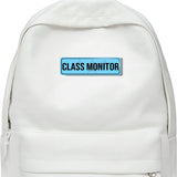Class Moniter I School I College I Rectangular Pin Badge