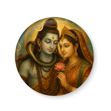 Lord Shivan Parvathi I Shiva Parvati I Pin Badge