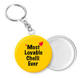 Most Lovable Chelli Ever I Raksha Bandhan Gifts Key Chain