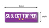 Subject Topper I School I College I Rectangular Pin Badge