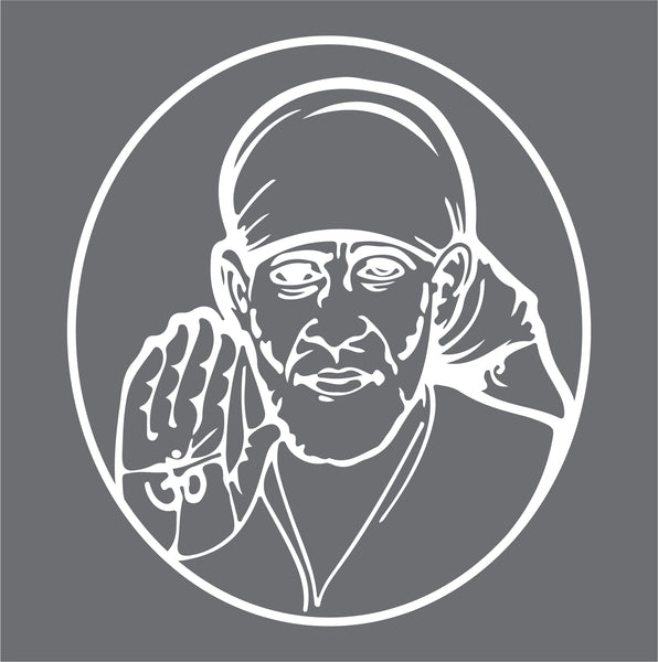 Sai Baba Car Window Decal