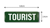Tourist I Souvenir I Travel Memories I Rectangular Pin Badge