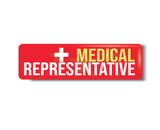 Medical Representative I Hospital I Pharmacy I Clinic I Rectangular Pin Badge