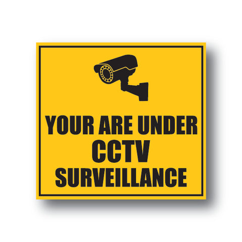 You are under CCTV Surveillance I Office I Shop I School I College I Hotel I Home I Super Market I Wall Sticker
