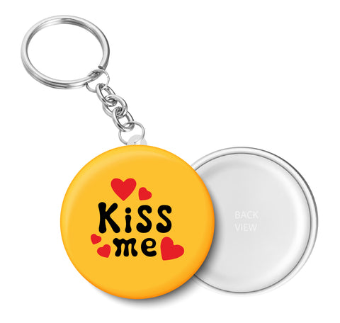 Kiss Me I Romantic I Love I Valentines Day Series I Key Chain