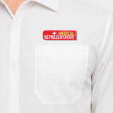 Medical Representative I Hospital I Pharmacy I Clinic I Rectangular Pin Badge