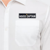 House Captain I School I College I University I Rectangular Pin Badge