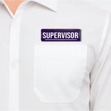 Supervisor I Office I Rectangular Pin Badge