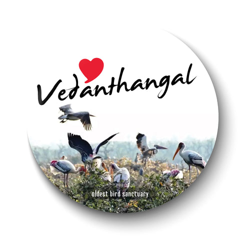 Love Vedanthangal I Oldest Bird Sanctuary I Tamil Nadu Series I Souvenir l Travel I Fridge Magnet